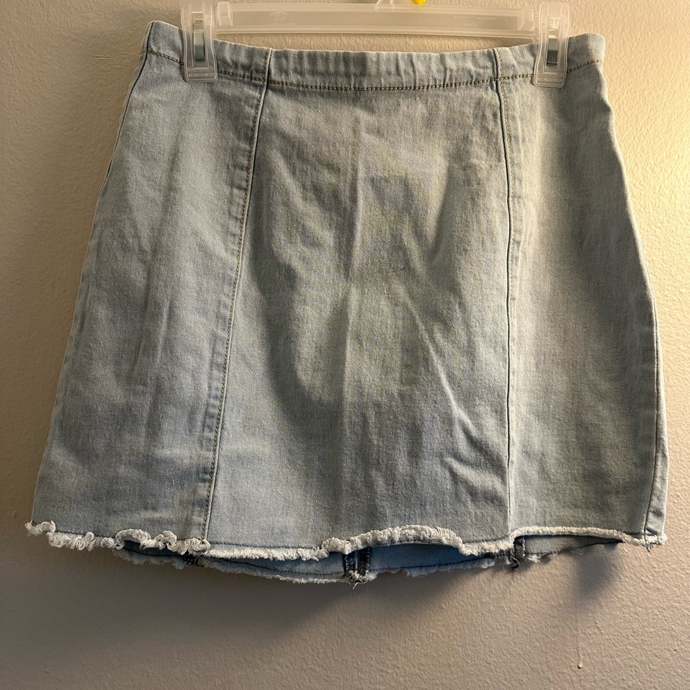 Forever 21 light wash denim skirt